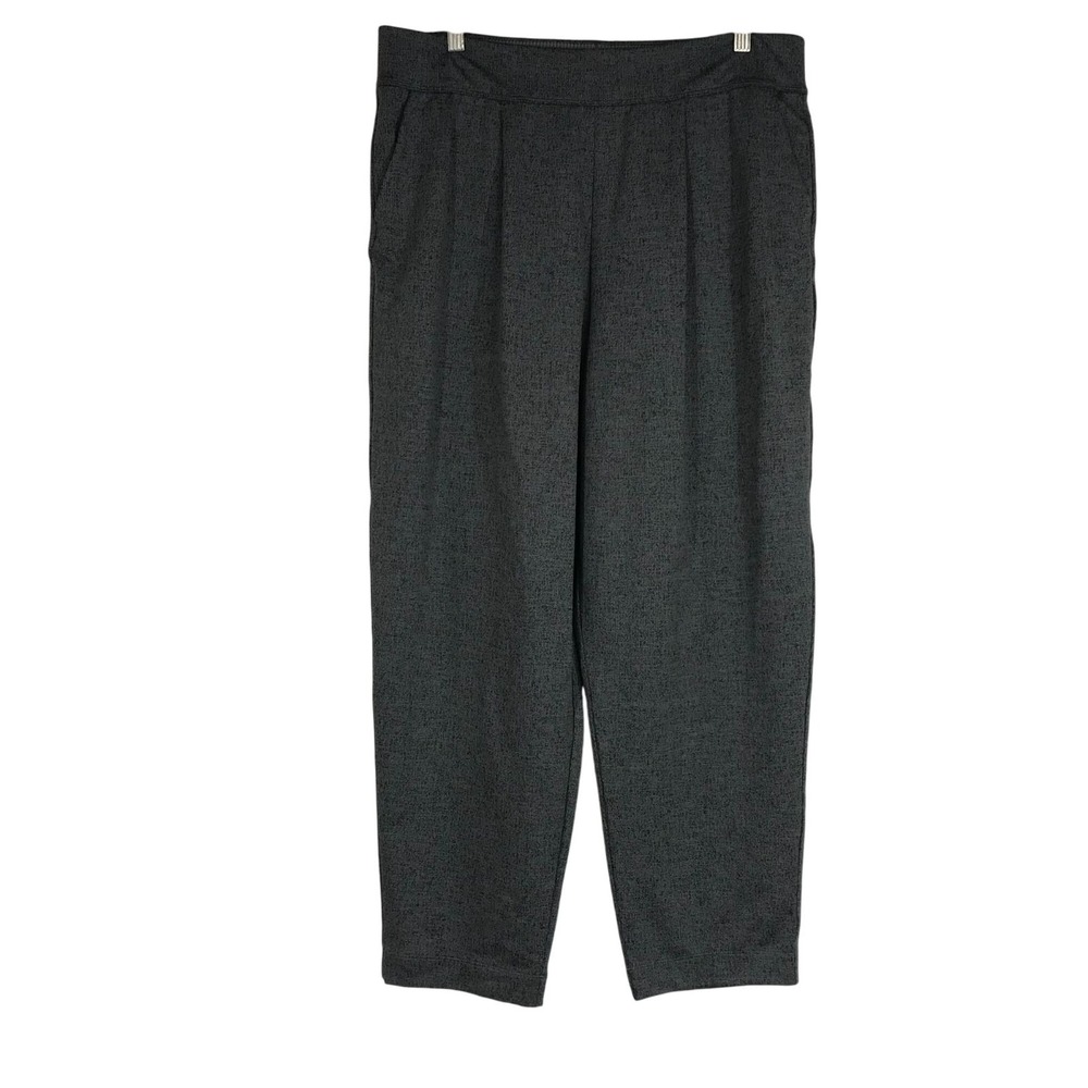 REI CO-OP- WOMEN'S LARGE‎ - GRAY DOUBLE BACK CROP PANTS